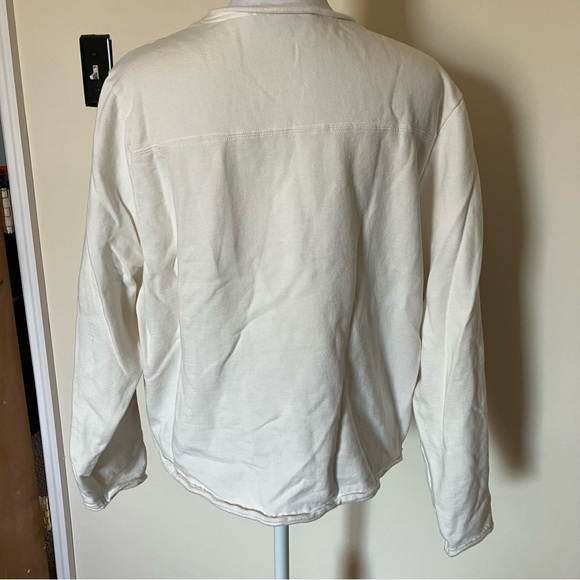 All Saints Women’s White Red Floral Crewneck Sweatshirt size Medium - Picture 3 of 8